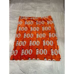 BOO Halloween Holiday Throw Blanket